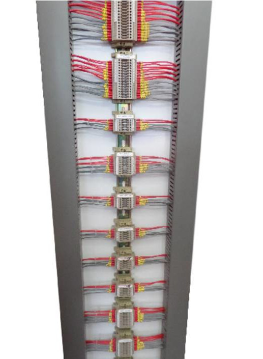 MCC - Front access cable way wiring